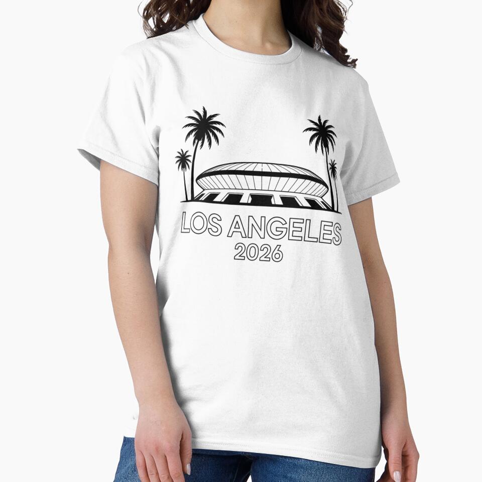 Los Angeles 2026 Palm Tree Sunset T-Shirt V11 by DarylWelsh2024