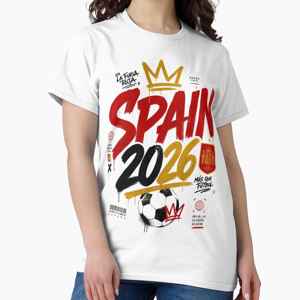 Spain 2026 Football World Cup Glory | La Roja Fan Supporter Shirt by rushaib