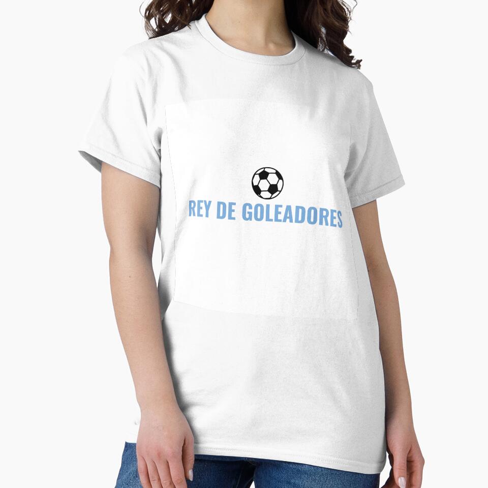 REY DE GOLEADORES – Argentina Soccer Tee with Football Icon | Uncle Jichuan by Uncle-Jichuan