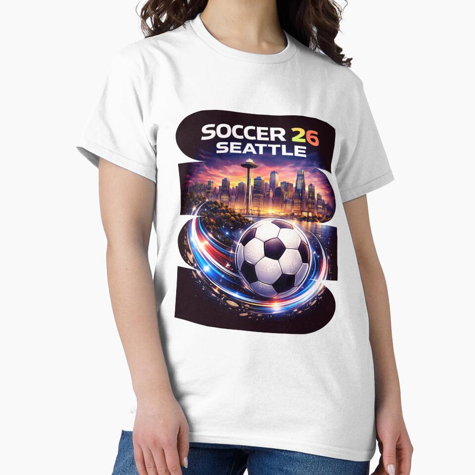 Seattle Soccer 2026 Shirt, Soccer 26 Seattle WA Fan Tee, Seattle Washington Soccer Graphic by MK-Charlie