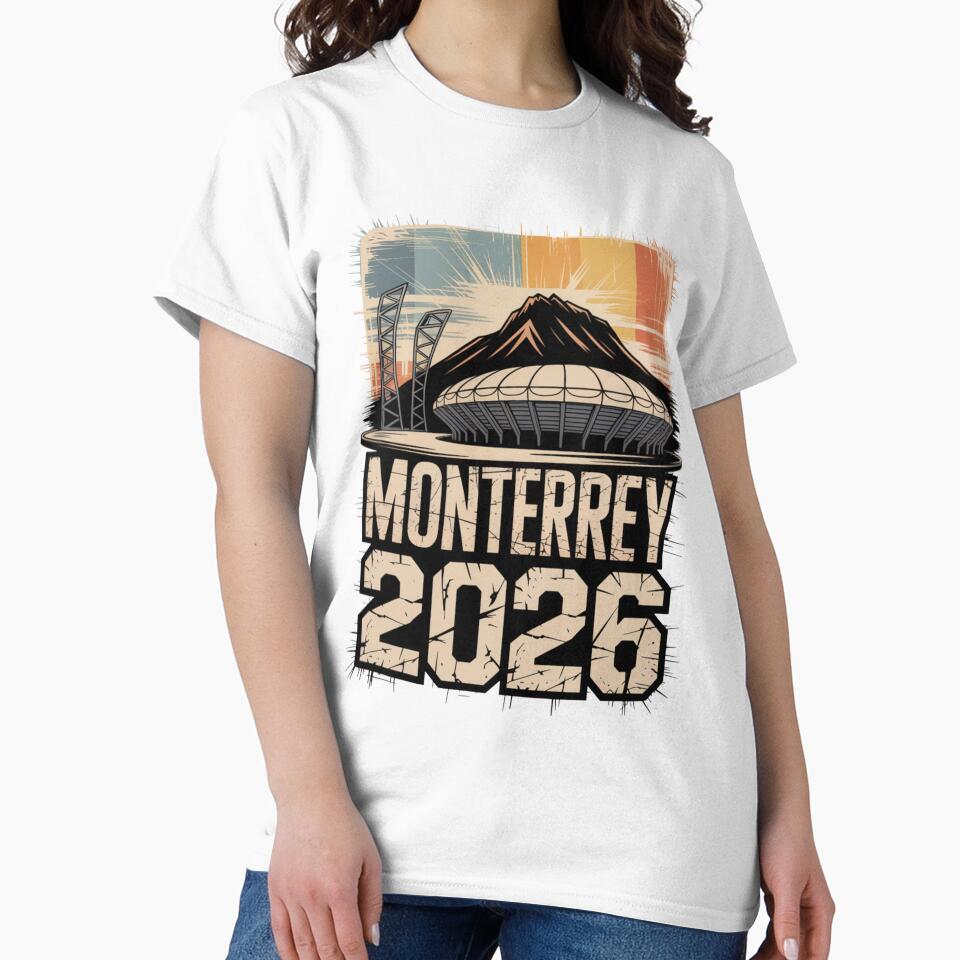 Monterrey 2026 Cerro de la Silla Mountain T-Shirt V7 by DarylWelsh2024