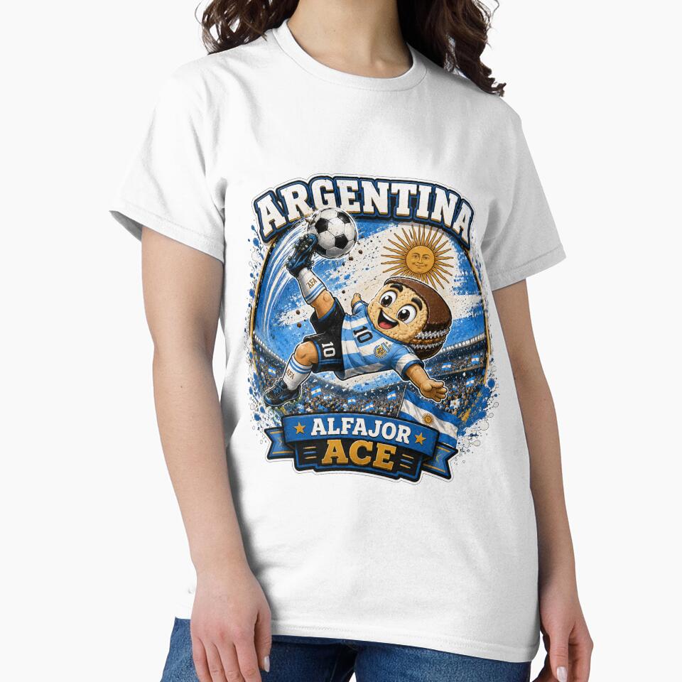 Argentina Alfajor Ace Football Mascot Sticker | Argentine Soccer Fan Design by Snackwave Ninety