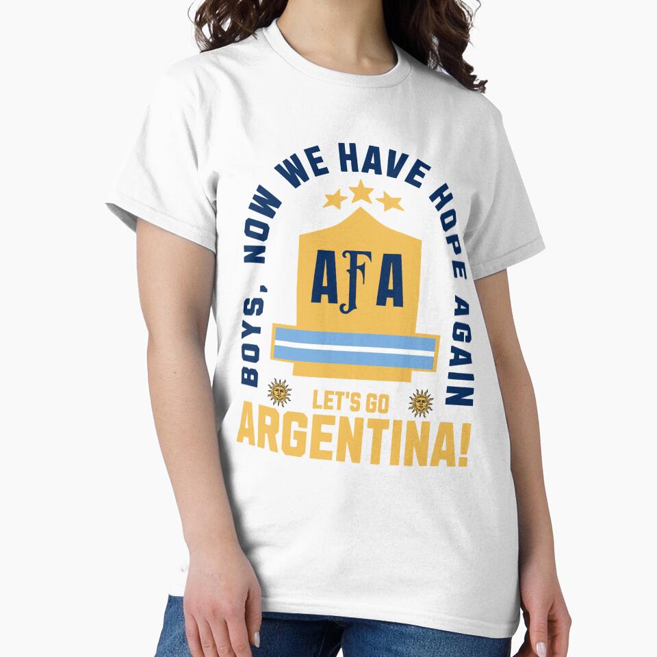 Argentina Soccer 2026 Boys We Have Hope Again Fan Design by Abaseen