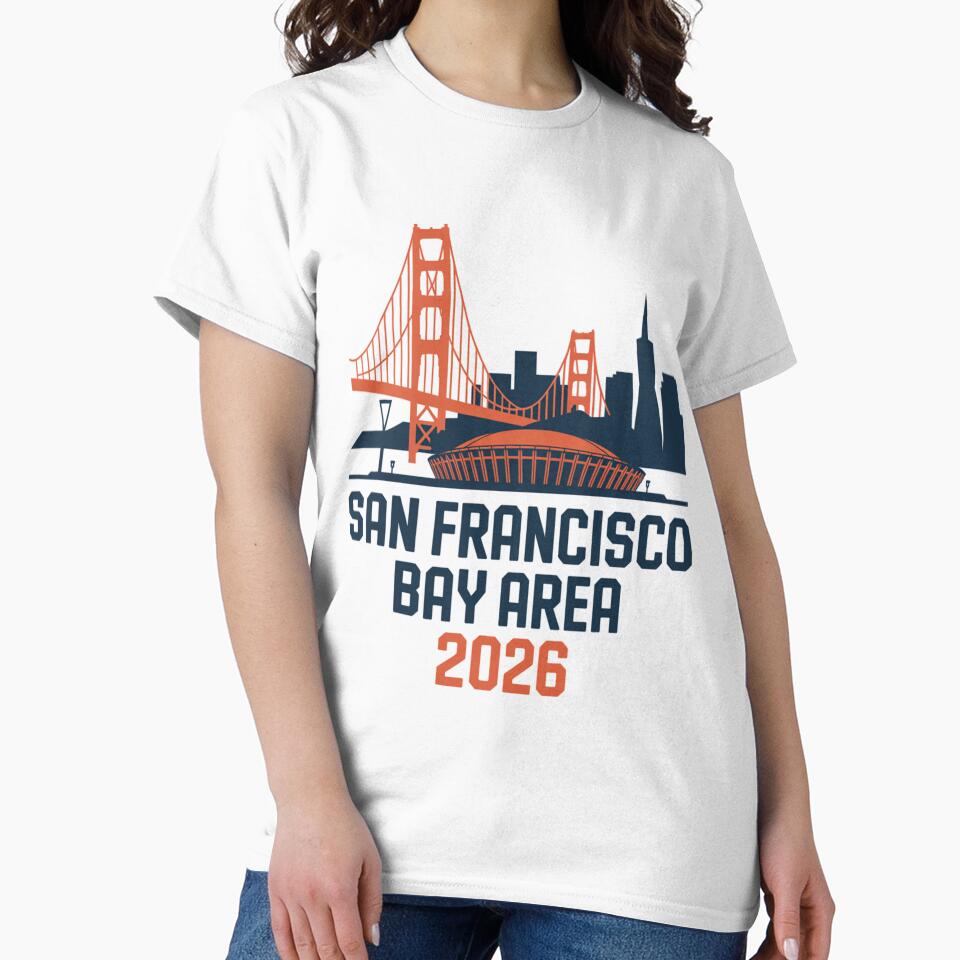 San Francisco Bay Area Golden Gate Stadium T-Shirt V18 by DarylWelsh2024
