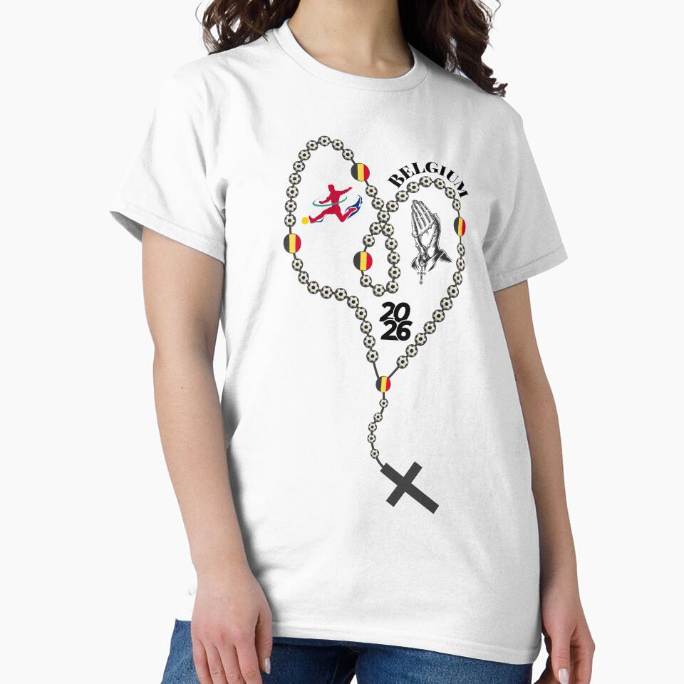 Belgium Football Rosary 2026 – Soccer Prayer Beads with Belgian Flag, Faith & Football Design by La-Designita