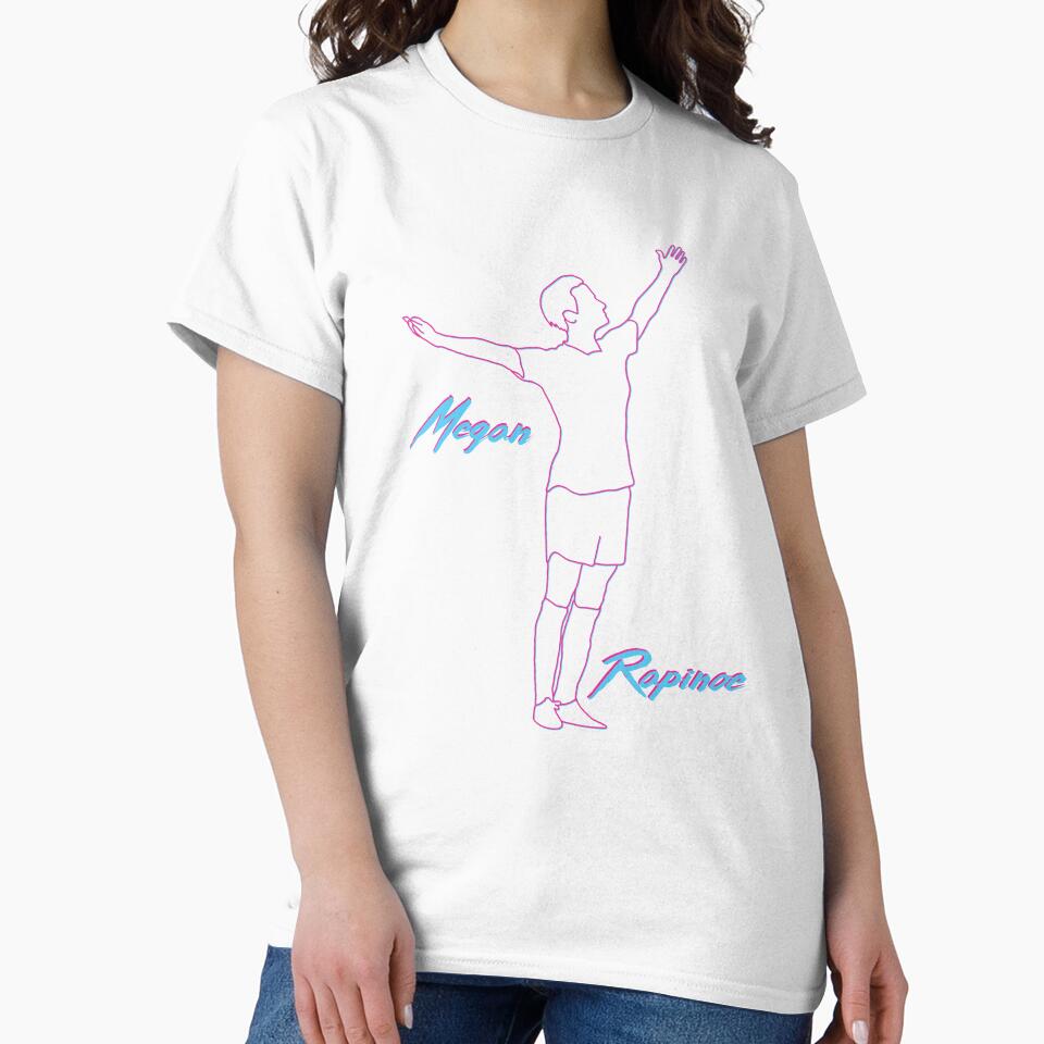 Megan Rapinoe Miami Vice Wave 80s 90s Style USWNT by Hevding