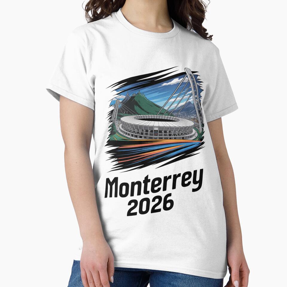 Monterrey 2026 Cerro de la Silla Mountain T-Shirt V16 by DarylWelsh2024