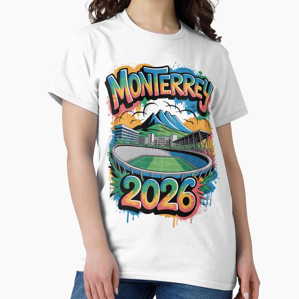Monterrey 2026 Cerro de la Silla Mountain T-Shirt V4 by DarylWelsh2024