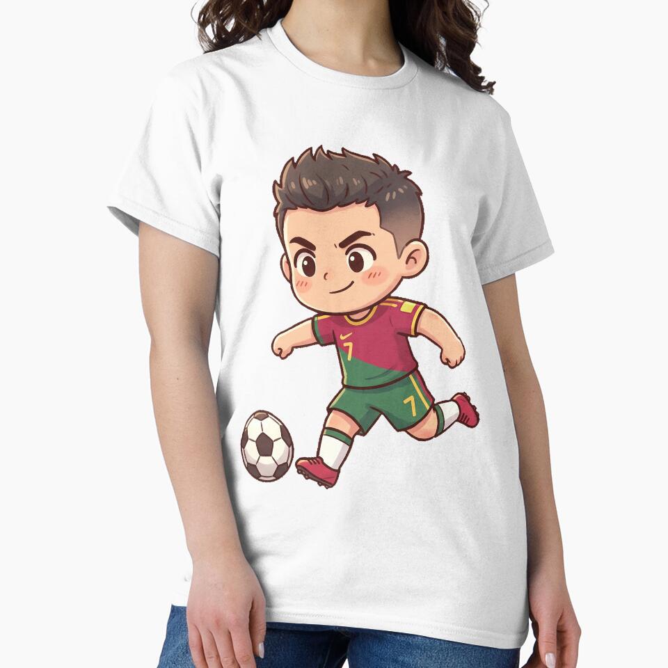 Kawaii Football Star Number 7 Soccer Champion Anime Sports Art by RosetteArtists