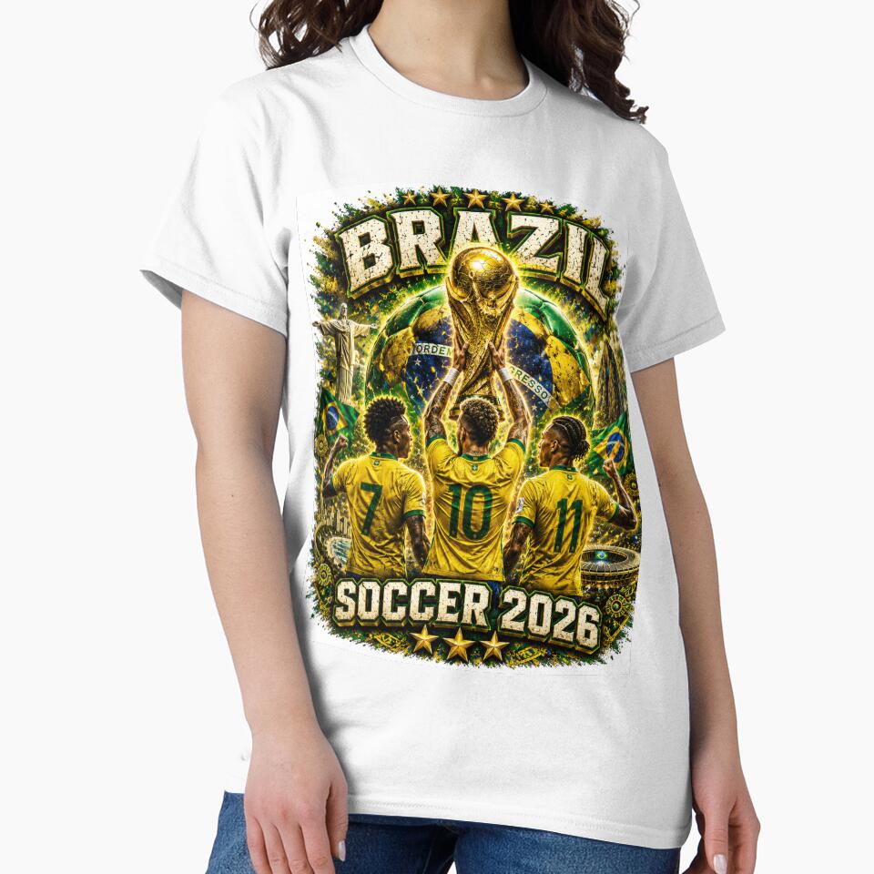 Brazil Soccer 2026 Shirt – Brazilian Football Fan Gift by UrbanPrintVibes
