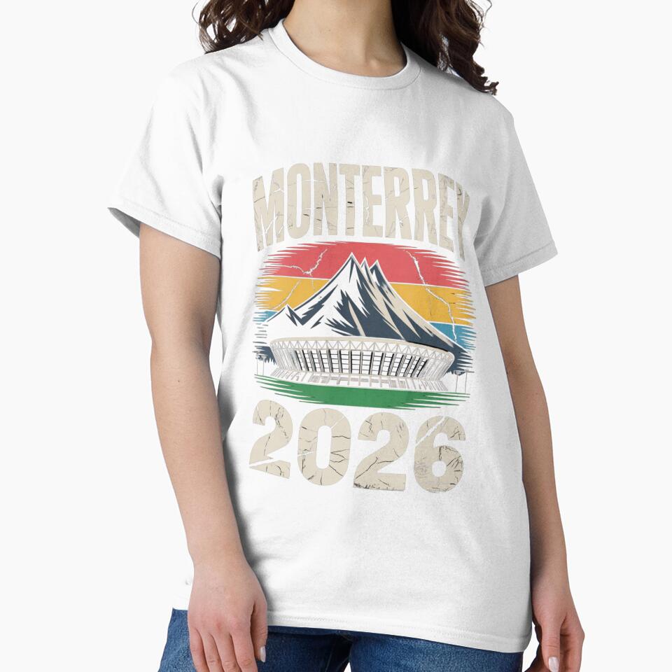 Monterrey 2026 Cerro de la Silla Mountain T-Shirt V8 by DarylWelsh2024