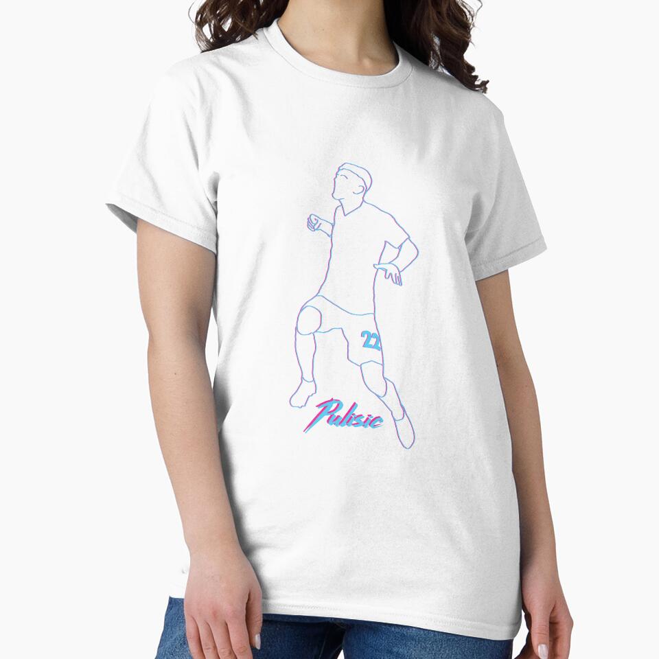 Christian Pulisic Miami Vice Wave 80s 90s Style CFC by Hevding
