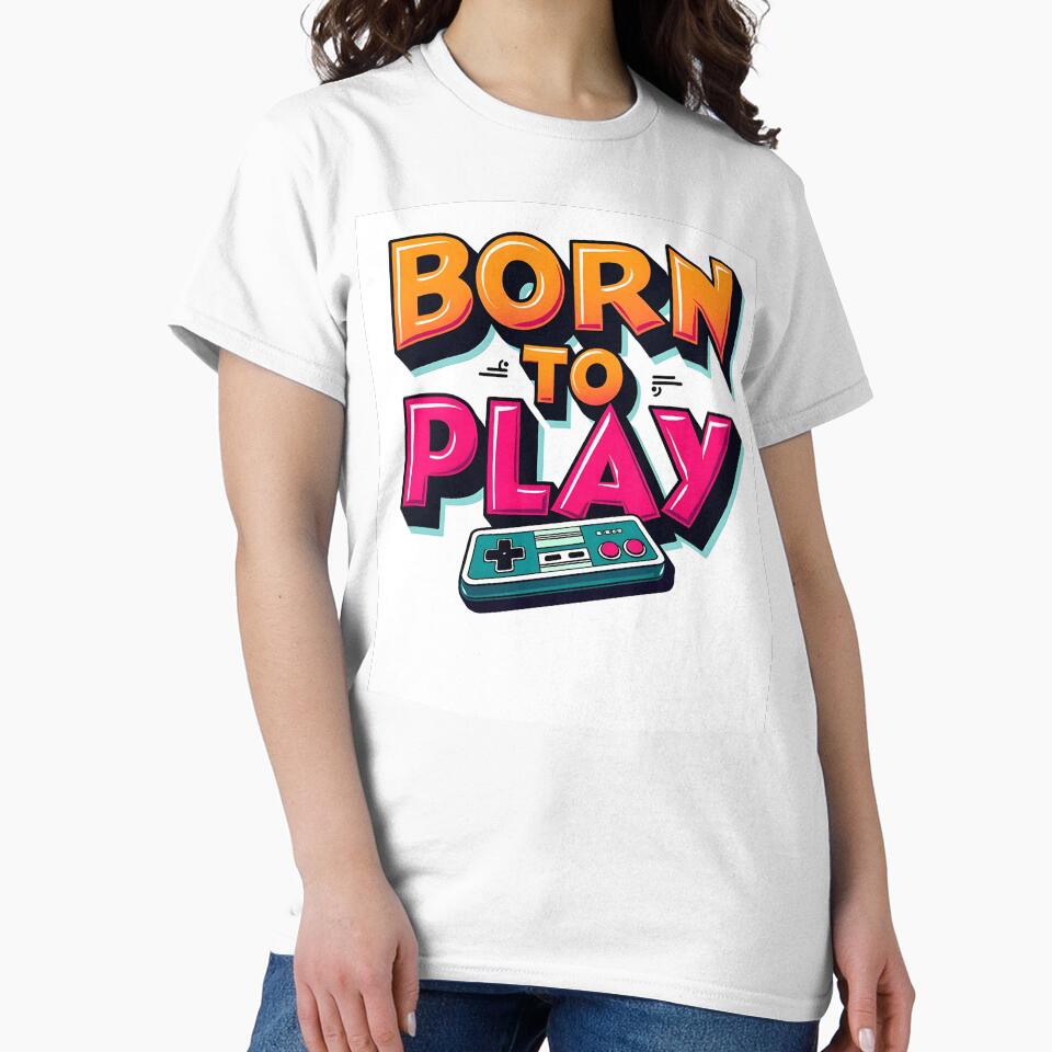 Born to Play Soccer Funny Football Lover Gift T-Shirt by MilaPrintify