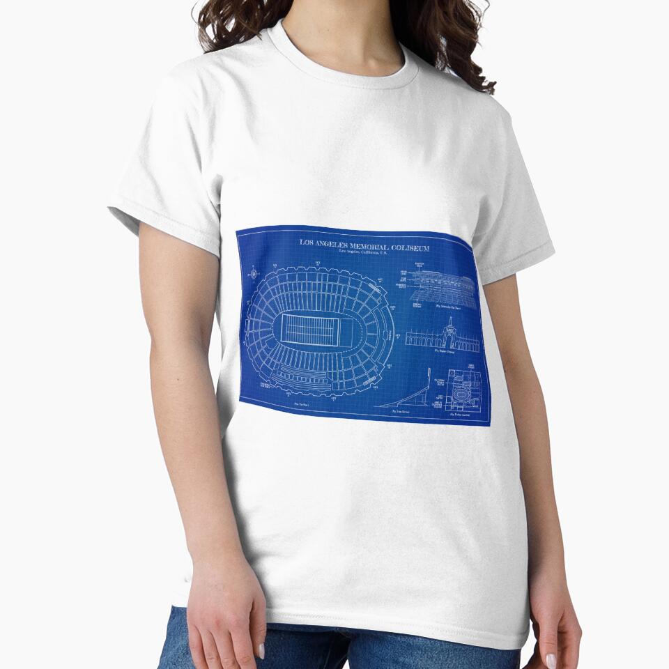 Los Angeles Memorial Coliseum (Blueprint) by BGALAXY