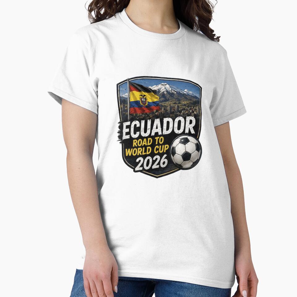 Ecuador World Cup 2026 Soccer Supporter Shield Design by Pixanova