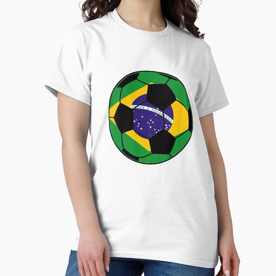 Brazil Flag Soccer Ball by FinalScoreClub