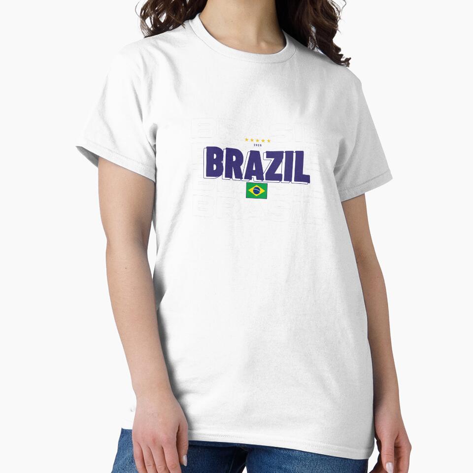 Brazil Football T-Shirt by True Motion Apparel