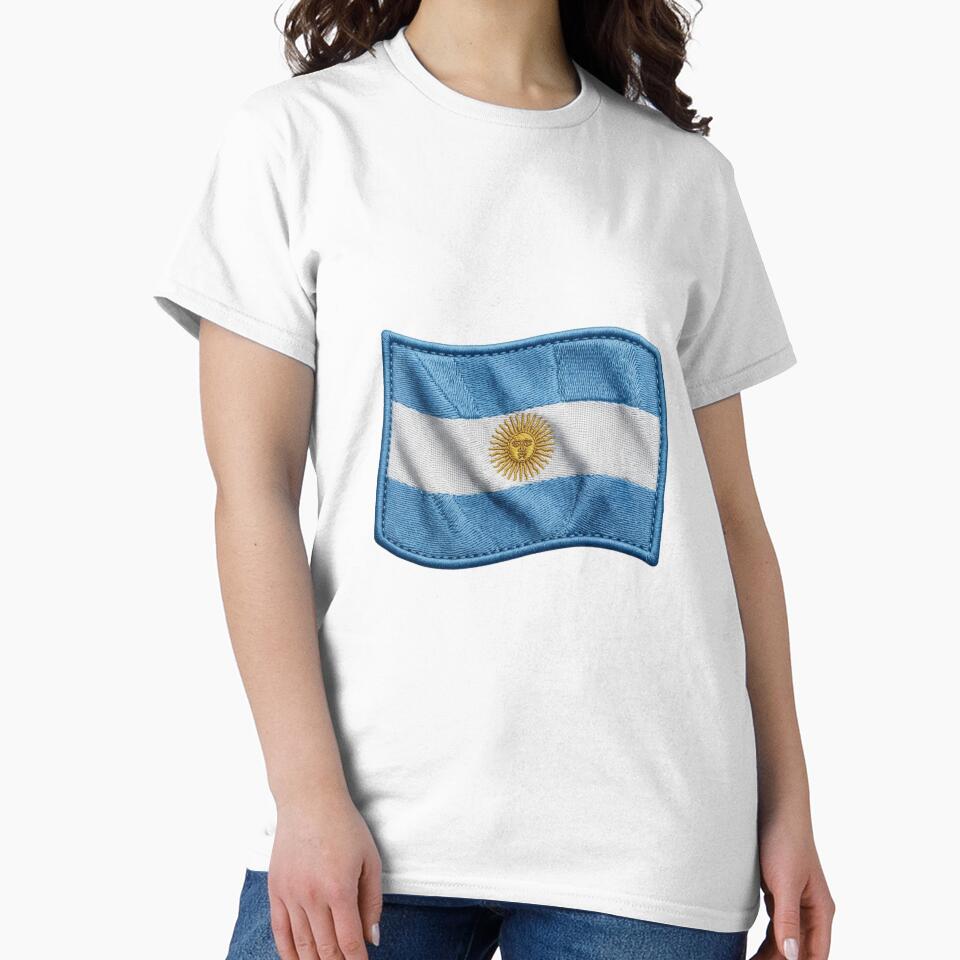 Embroidered Argentina Flag Patch - Waving Tactical Crest Design by VisualStudio97