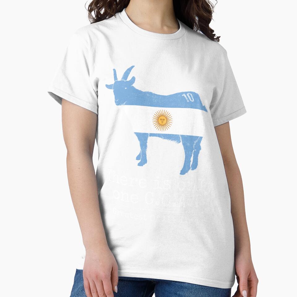 There is only one GOAT Greatest Of All Time Argentina Flag Vinatge by CHday