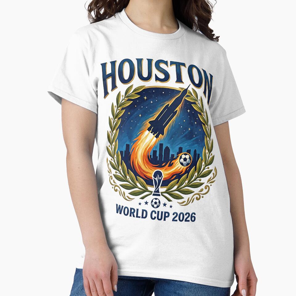 Houston World Cup 2026 Laurel Wreath Badge — Soccer Vibes by BrickByDream