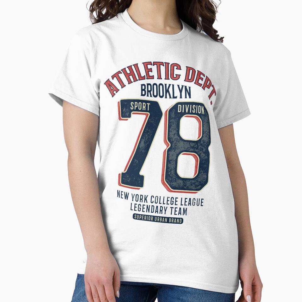Athletic Wear, Brooklyn Sport Division, Vintage New York College Team Design by Mrunner