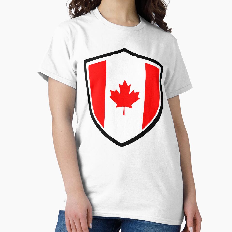canada flag shield emblem graphic by GlobalPrintArt
