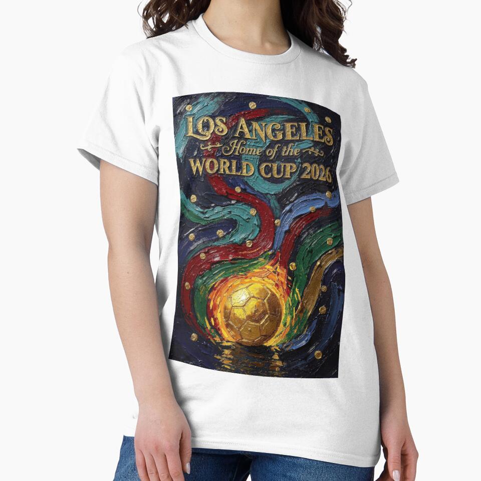 Los Angeles World Cup 2026 Fire Ball Soccer Poster — Moody Jewel Art Print by BrickByDream
