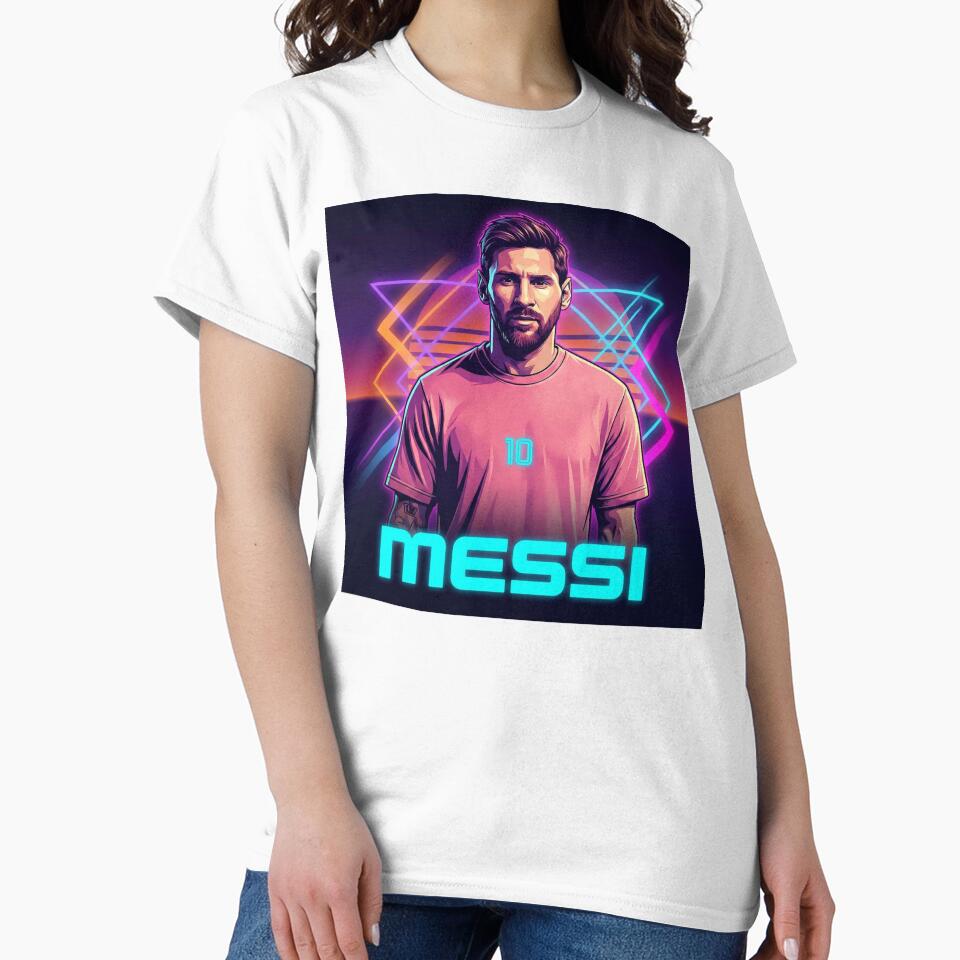 Inter Miami​ Football Legend Messi Cyberpunk Retro Futurist Design (Version 5) by Jesús Iachini