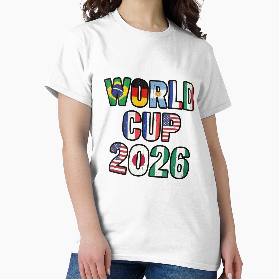 World Cup 2026 Flags Typography Design by Dudek Originals