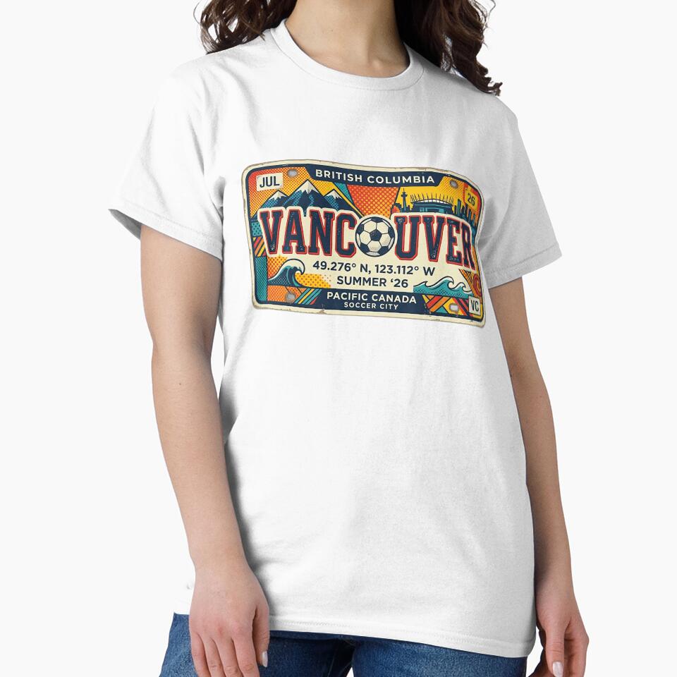 Vancouver 2026 Soccer City Retro License Plate by rygenr8