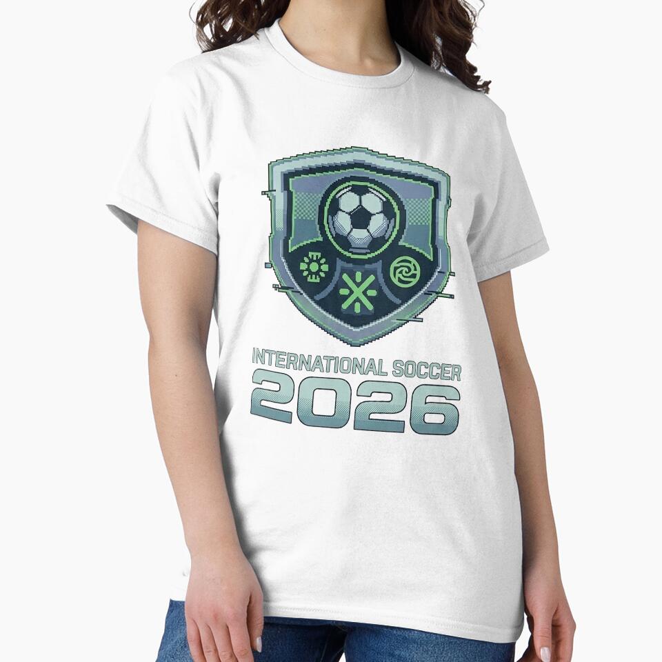 International Soccer 2026 Retro Pixel Glitch Crest by rygenr8