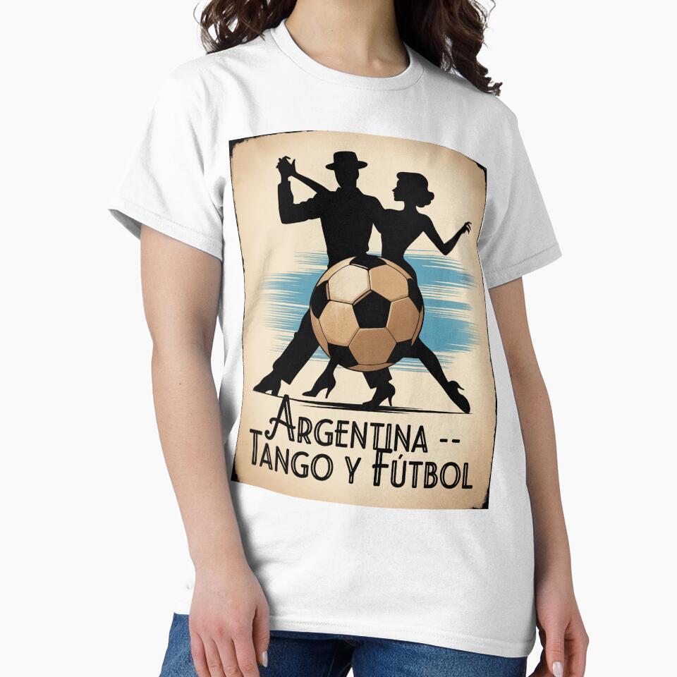 Argentina Tango y Fútbol 2026 Vintage Milonga Poster - Buenos Aires World Cup Football Fan Design by SofDelAtlas
