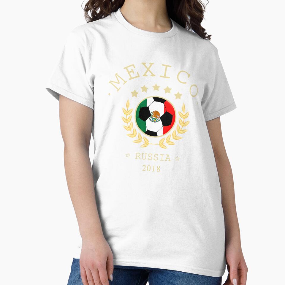 Mexico Mexican Soccer Team Russia 2018 T Shirt Football Fan copa mundial by edinson753
