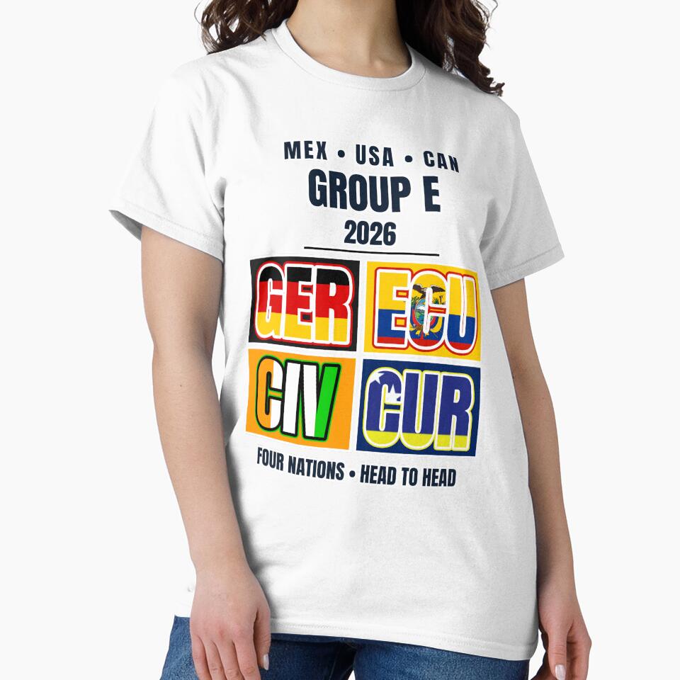 Group E 2026 Soccer Football Shirt Germany Ecuador Ivory Coast Curacao World Tournament by The Hairy Melon