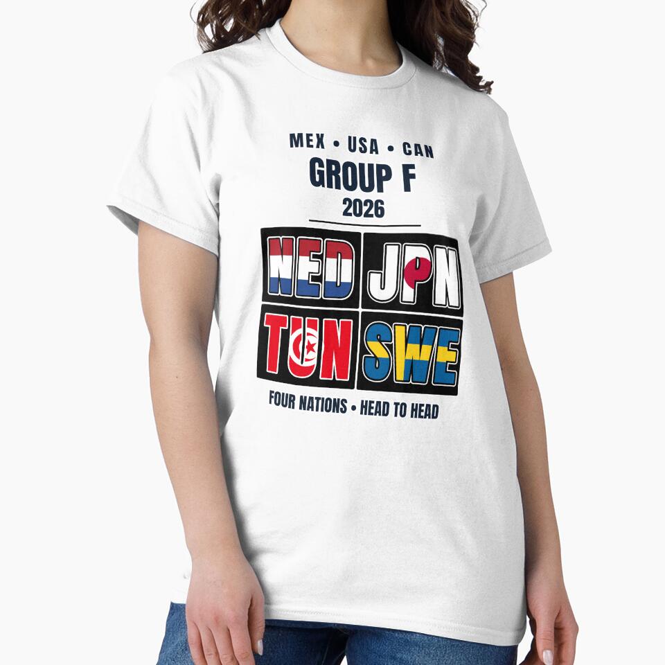 Group F 2026 Soccer Football Shirt Netherlands Japan Tunisia Sweden World Tournament by The Hairy Melon