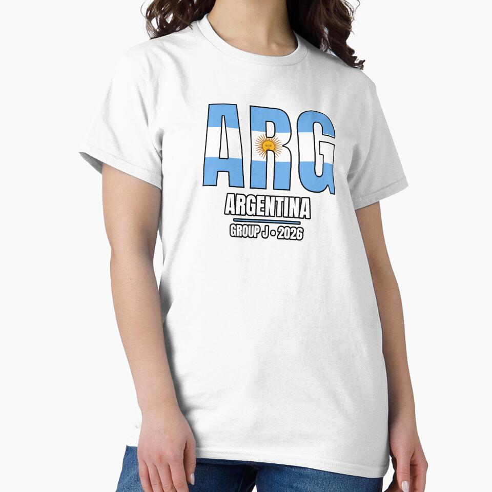 Argentina 2026 Football Shirt | ARG Argentina Soccer Fan Apparel | Group J 2026 | National Team Supporter Gift by The Hairy Melon