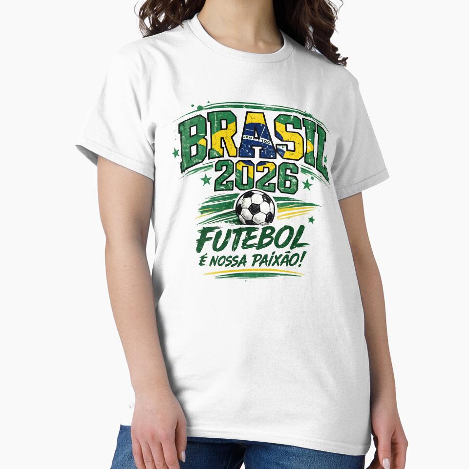 Brasil 2026 Futebol é Nossa Paixão Shirt Brazil Soccer Fan Futebol Brasileiro Pride Design by Martin's_Design