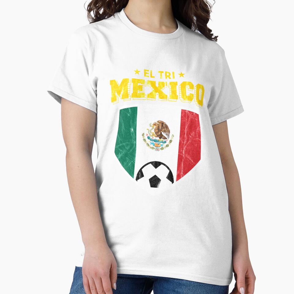 El Tri Mexico Football National Flag T Shirt World Soccer Jersey Cup by screenworks