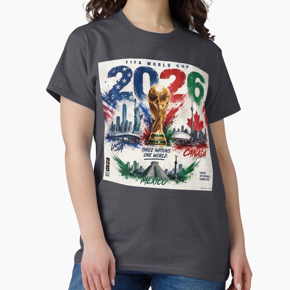 2026 World Football Championship Poster | USA Canada Mexico Soccer Fan Art | International Football Wall Decor by Hadebest-Design