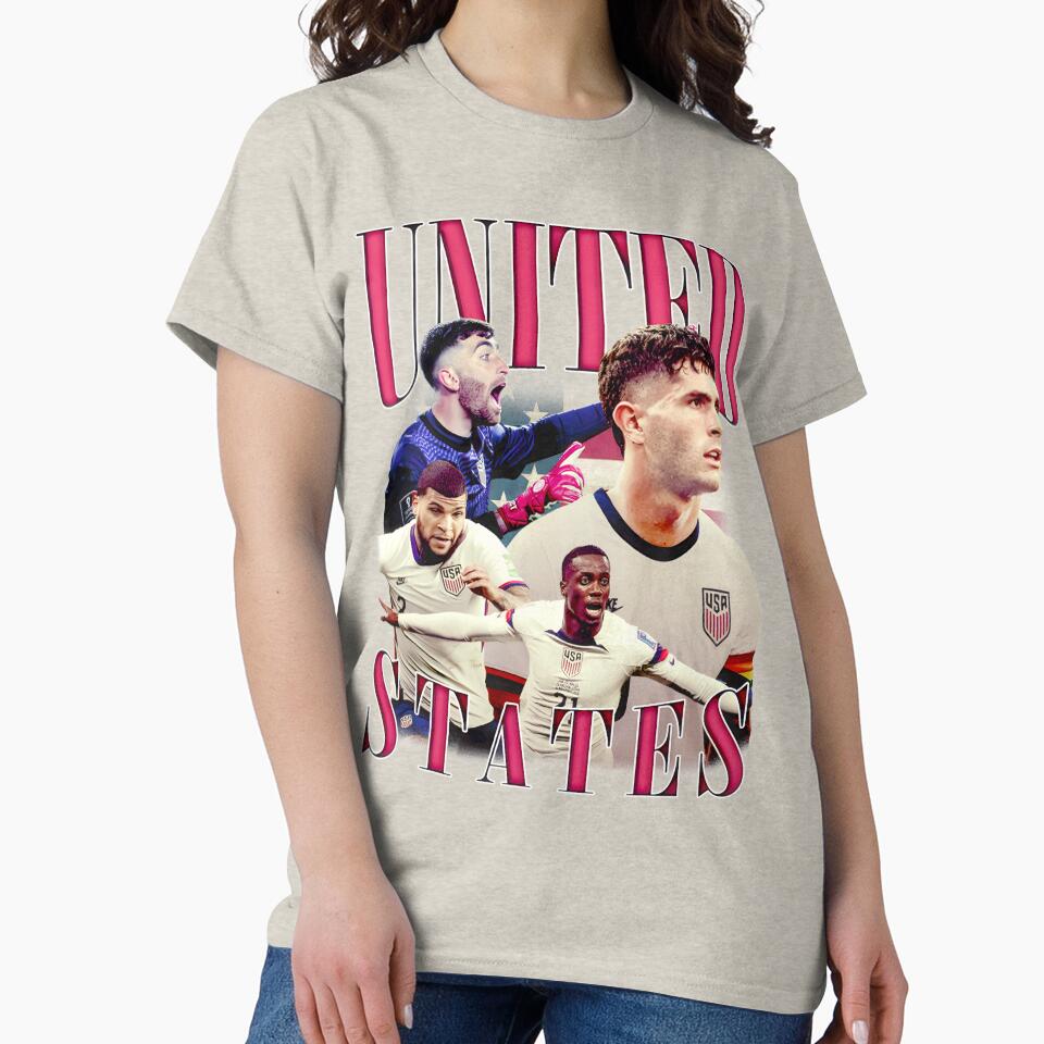 USA Soccer Team Unite - Vintage Patriotic Fan Art by ChelseyKeranART