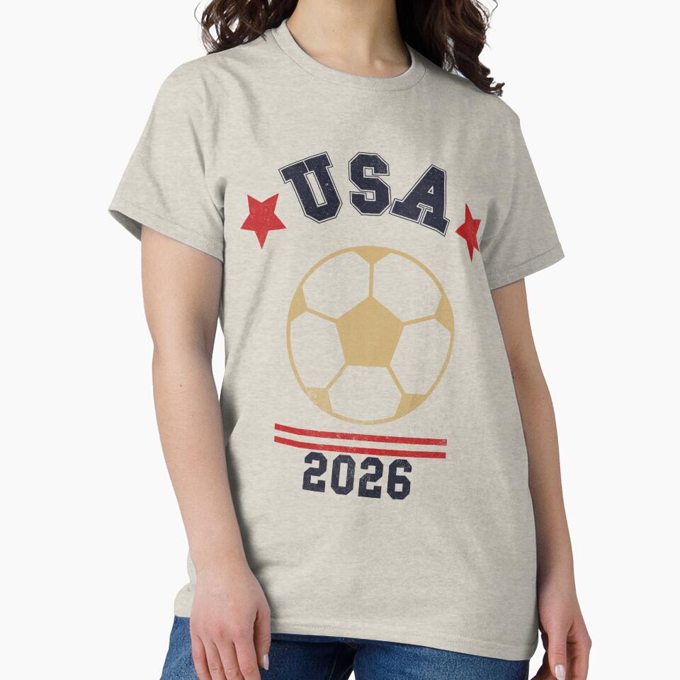 USA Soccer Fan 2026 Jersey Style Design by C & T ArtLab