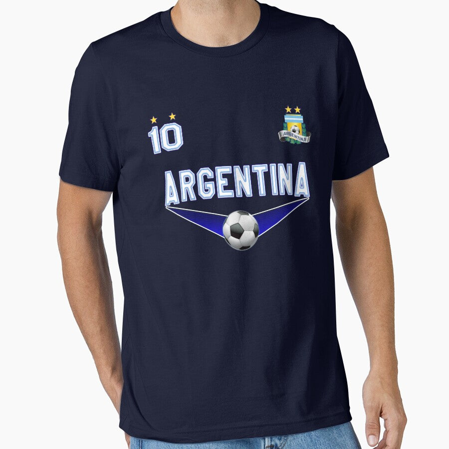 Argentina Soccer Design with number 10 by fermo