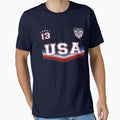 USA Soccer T shirt with Number 13 by fermo