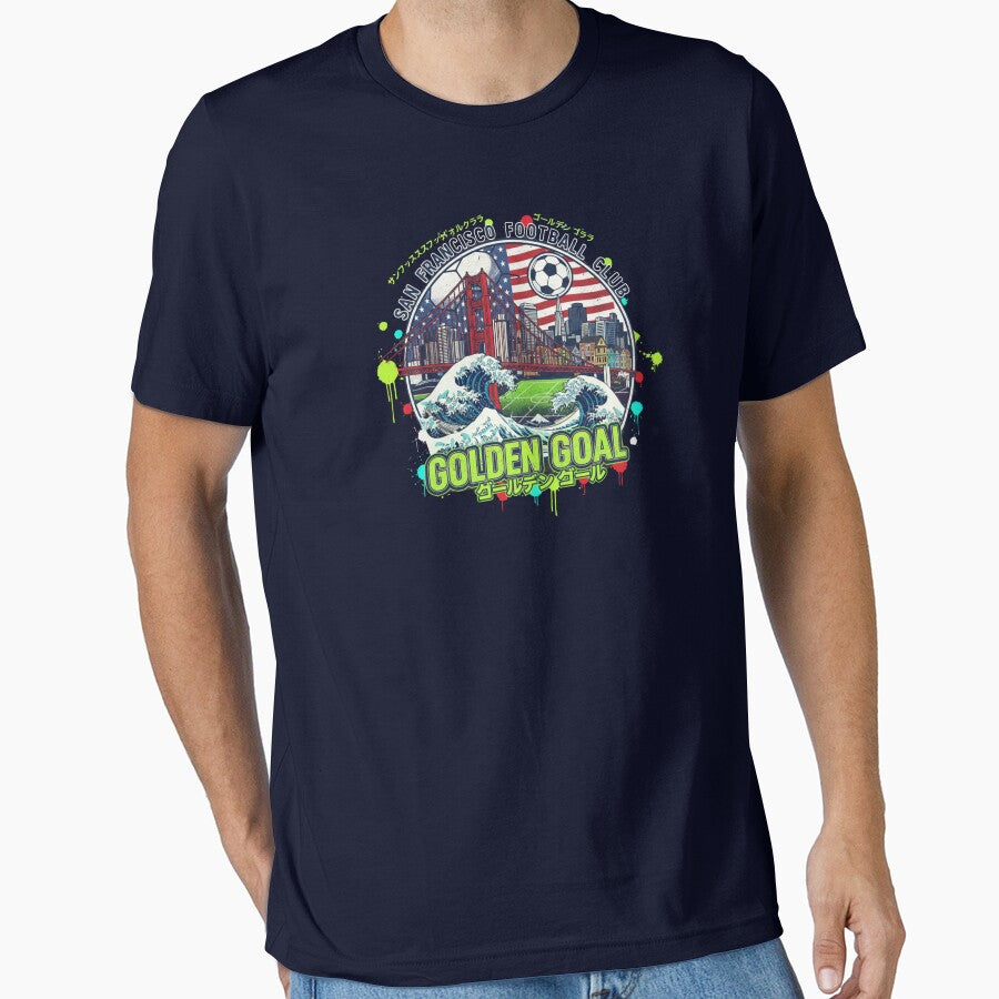 San Francisco Football Club Golden Goal - Japanese Retro Wave Style by Deviantfant