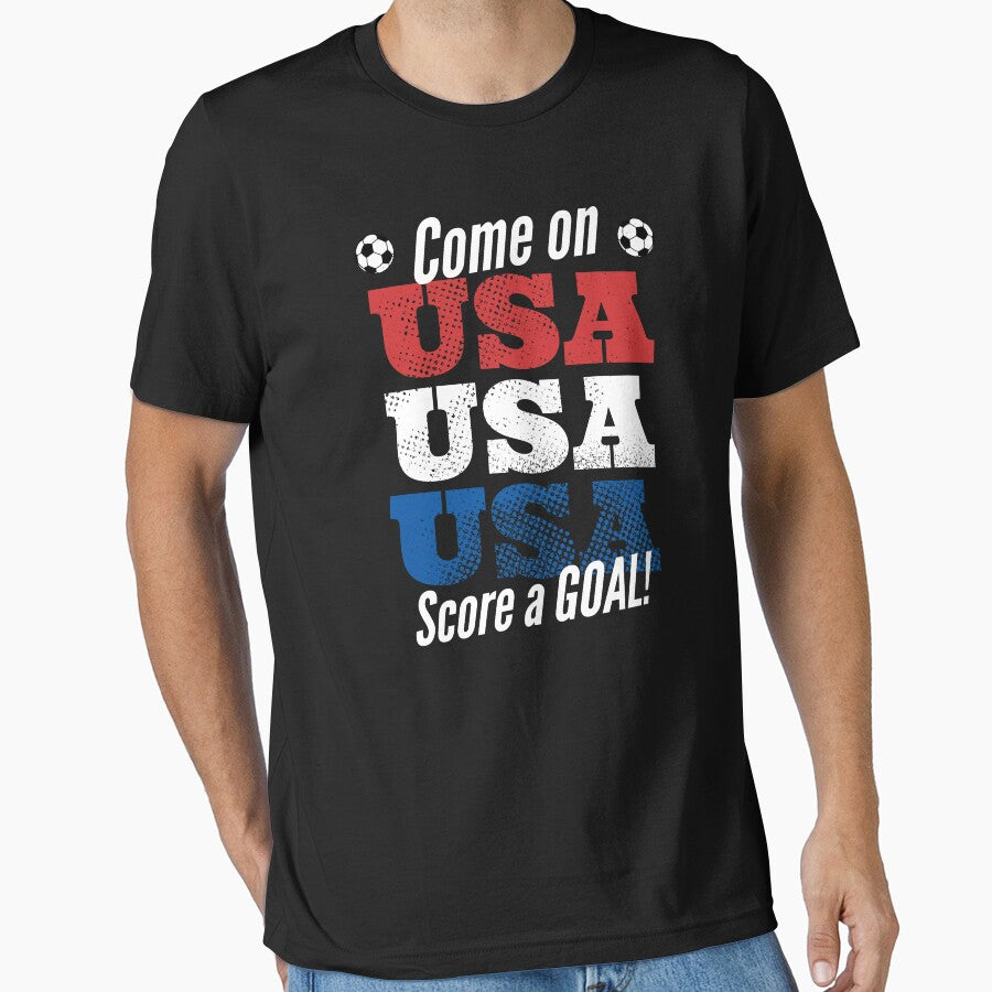 USA World Cup Soccer Fan Score a Goal by oberdoofus