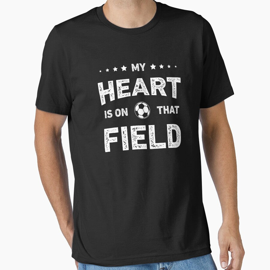 My Heart is on That Field Mom Dad Soccer Lover by WhistleCloset