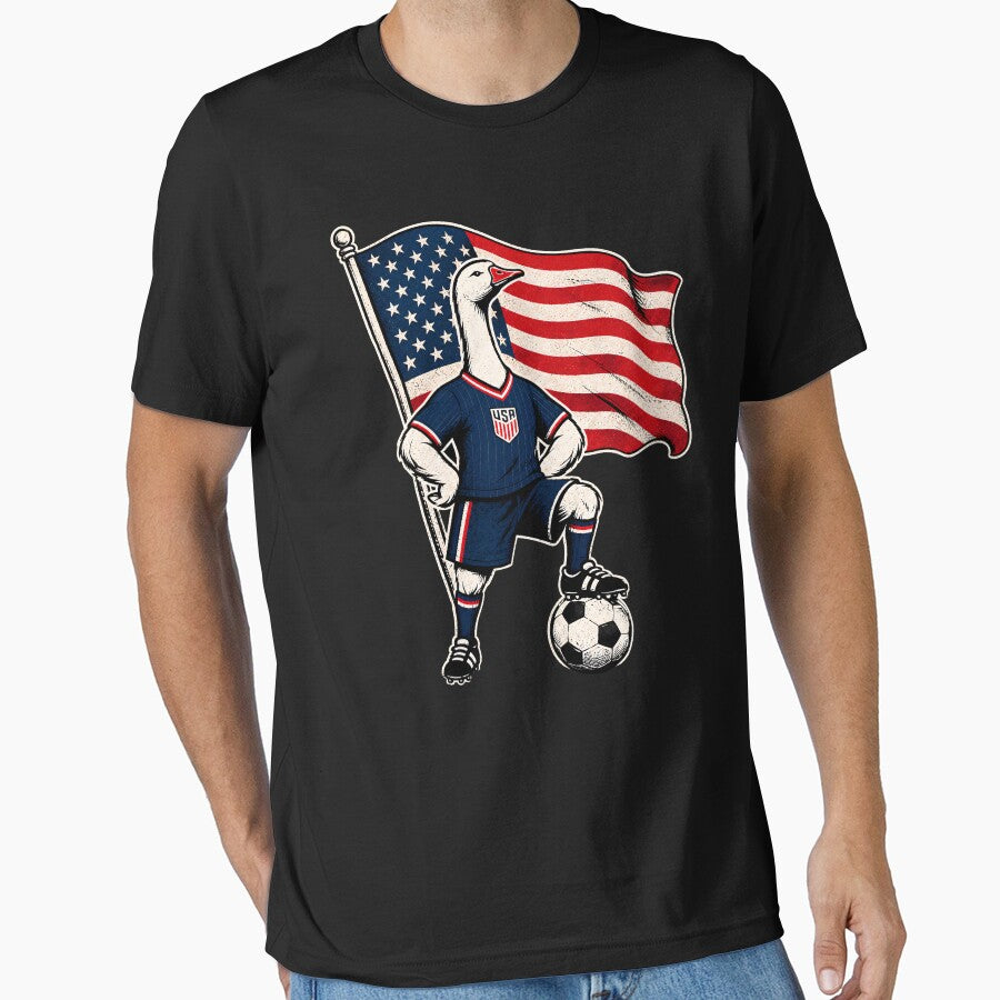 USA Soccer Goose – Patriotic American Football Fan by THREE LITTLE BEANS