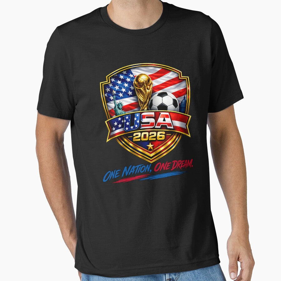 USA Football 2026 Football Fan Shirt | America Soccer Supporter Tee usa soccer national team by Huddy-clothes