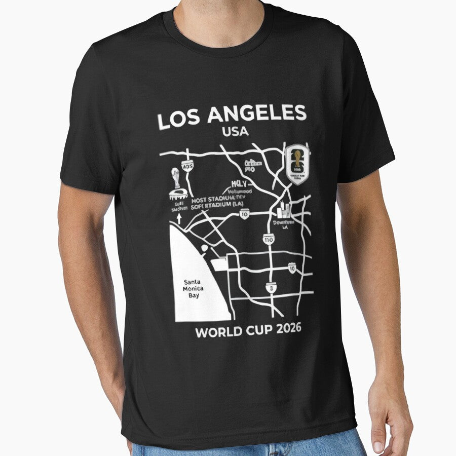 Los Angeles 2026 Soccer Host City Map by shopmamabite