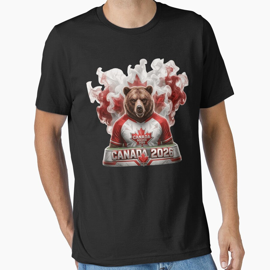 Canada Soccer Bear Mascot 2026 - Canadian Football Pride 3D by MyStore2025